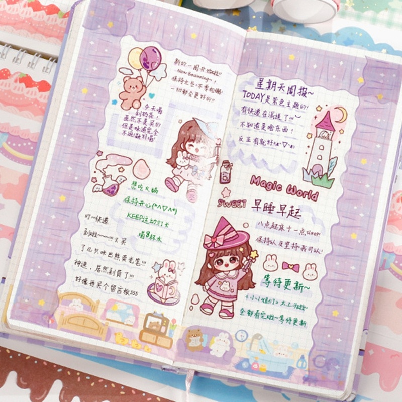 Bộ 10 Cuộn Băng Keo Màu Đồng Trang Trí Sổ Tay DIY