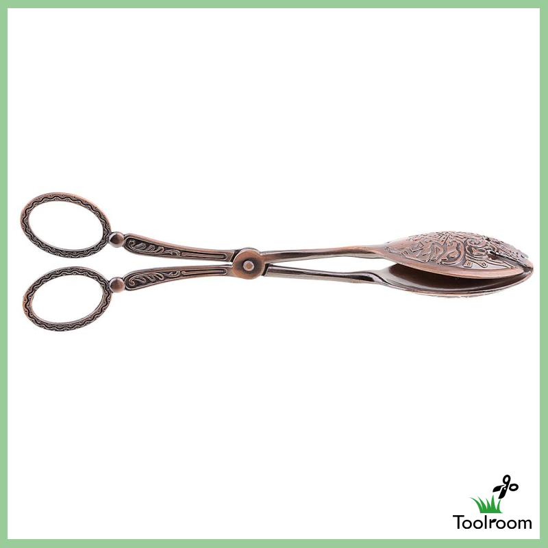 Kẹp Gắp Thức Ăn Bằng Kim Loại Dày Dặn Màu Vàng #1