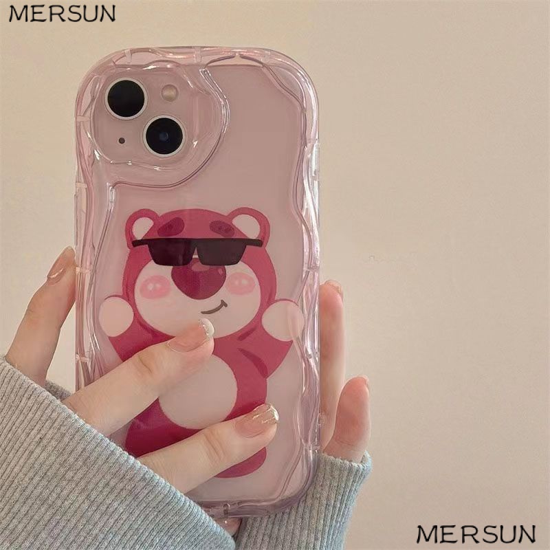 ✅Ốp Điện Thoại Kính Mát Hình Gấu Dâu Tây Cho Apple 12 1114Pro6 Xr Xsmax / / 138 7 4QPJ