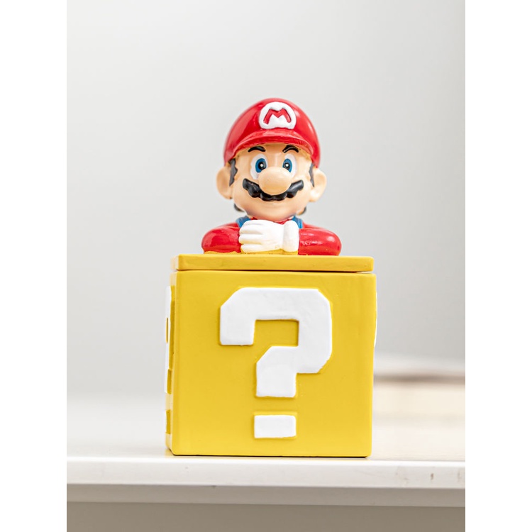 Hộp Đựng Trang Sức / Nhẫn / Đồ Dùng Để Bàn Hình Lọ Câu Hỏi Hoạt Hình Mario Dễ Thương Dùng Làm Quà Tặng