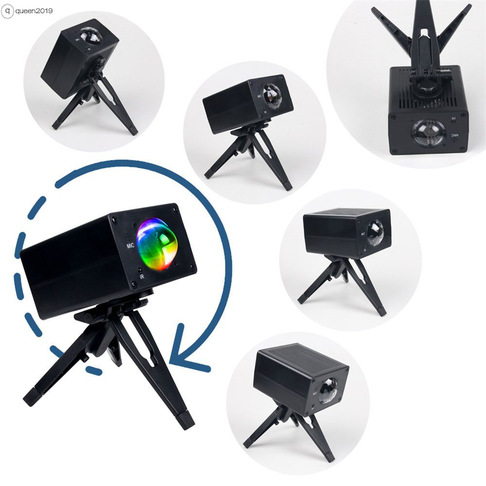 Đèn Led Xung Quanh Ánh Sáng Hiệu Ứng Sân Khấu Thiên Hà Máy Chiếu Laser Nhấp Nháy Bóng Vũ Trường Ban Đêm Đèn Ngày Lễ Giáng Sinh Cho Dj Party Queen2019