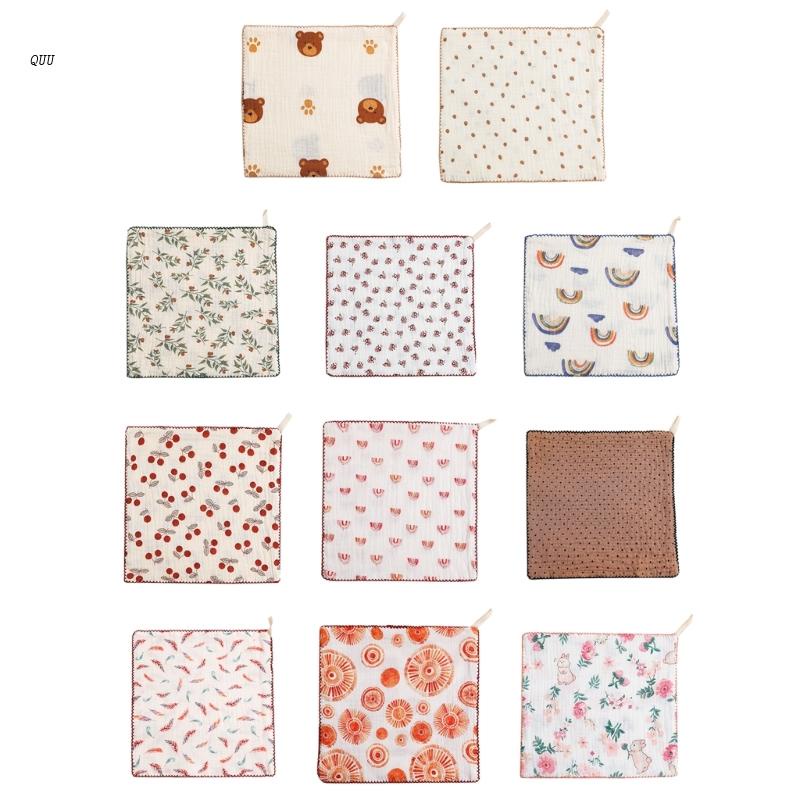 Khăn Vải Muslin 10 inch Thấm Hút Tốt Cho Bé