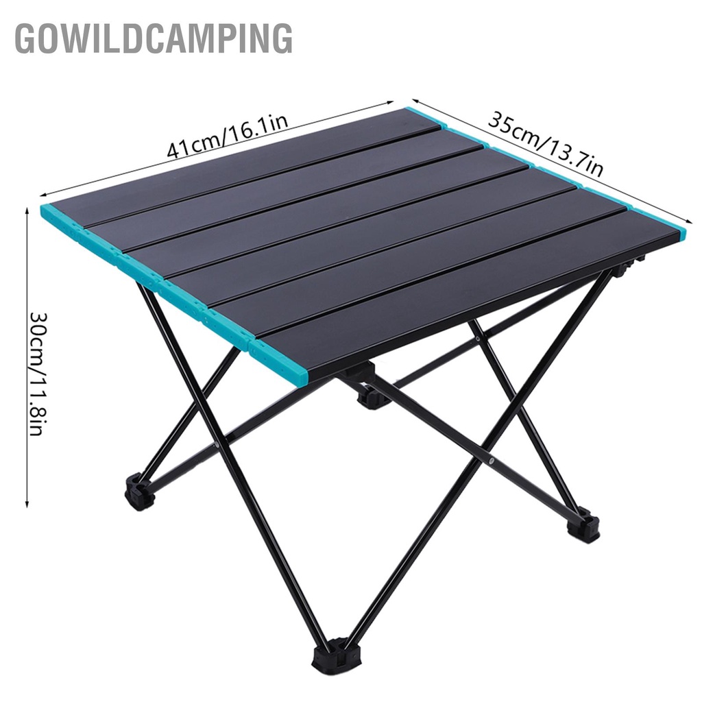 MONEY GoWildCamping Bàn ăn dã ngoại có thể gập lại di động ngoài trời hợp kim nhôm nhẹ