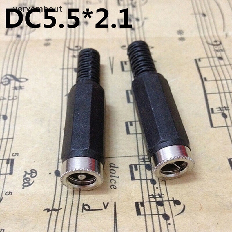 Set 5 Cặp Đầu Nối Phích Cắm Nguồn DC 2.1x5.5mm Tiện Dụng
