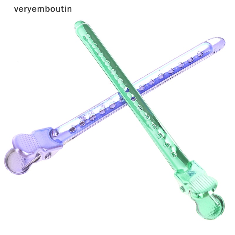 Set 6 Kẹp Mỏ Vịt Bằng Kim Loại Chuyên Dụng Cho Salon Làm Tóc