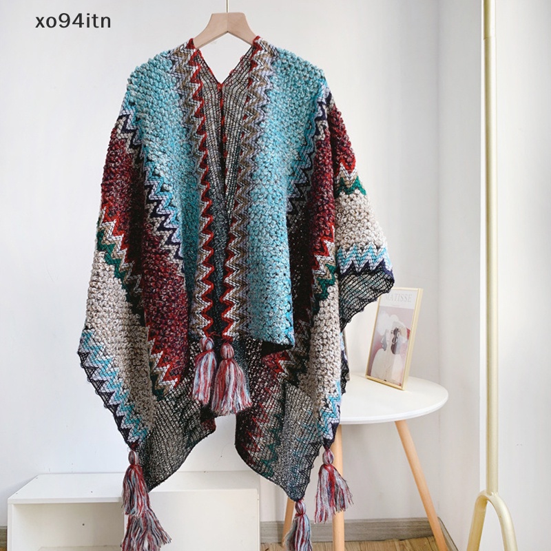 Khăn Choàng Cổ Dày Dặn Phong Cách Dân Tộc Thời Trang Thu Đông