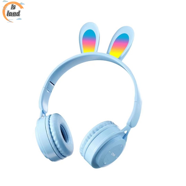 Tai Nghe Bluetooth Không Dây Y08r Thiết Kế Tai Thỏ Dễ Thương Điều Khiển Cảm Ứng