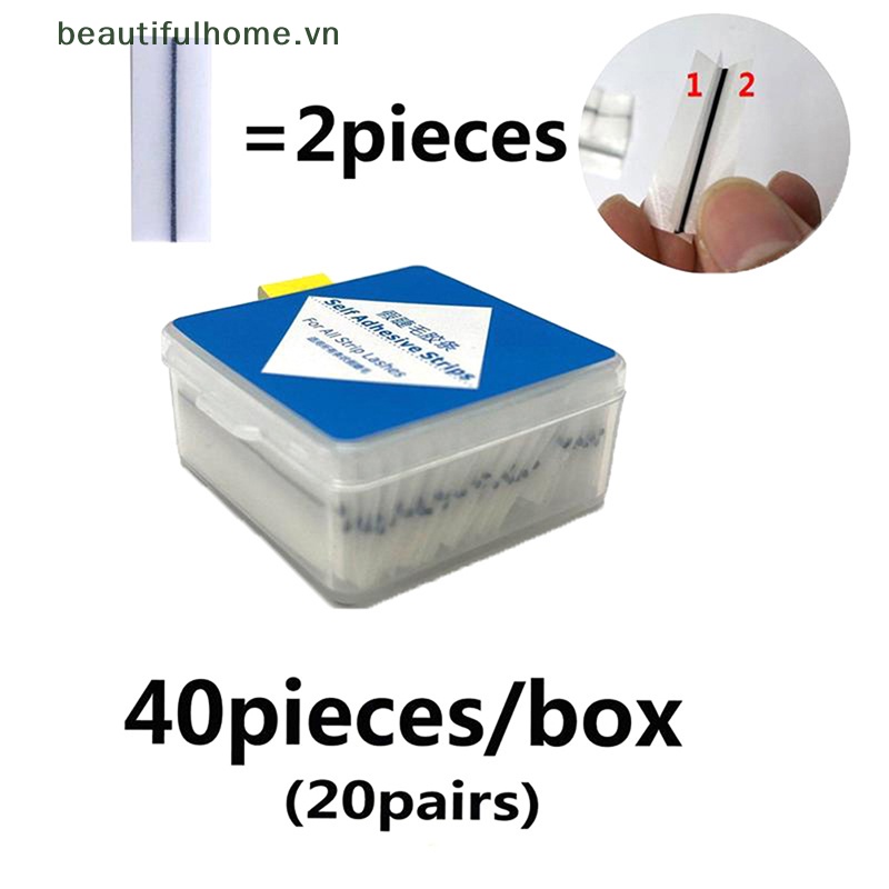 Hộp 40 Cuộn Băng Keo Dán Lông Mi Giả Tự Dính Có Thể Tái Sử Dụng