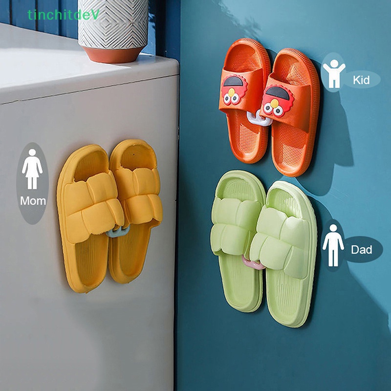 Giá Phơi Khô Dép Gắn Tường Không Cần Đục Lỗ Đơn Giản Cho Phòng Tắm [Mới]