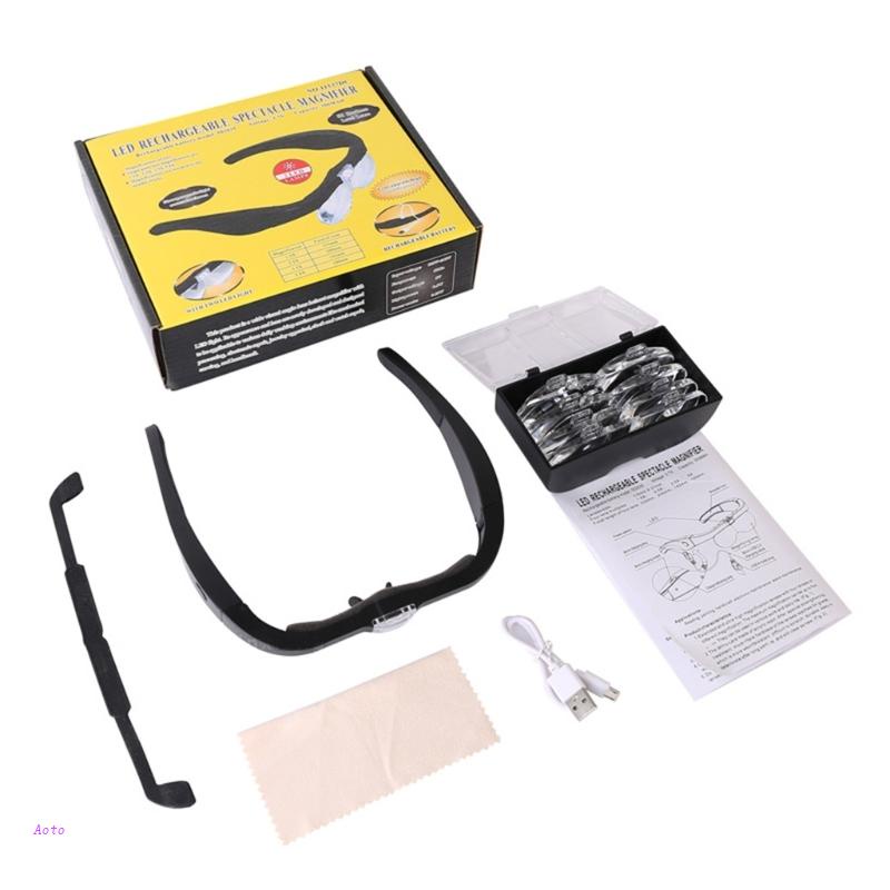 Kính Lúp Đeo Đầu Phóng Đại Dùng Để Sửa Chữa Đồng Hồ Đeo Tay