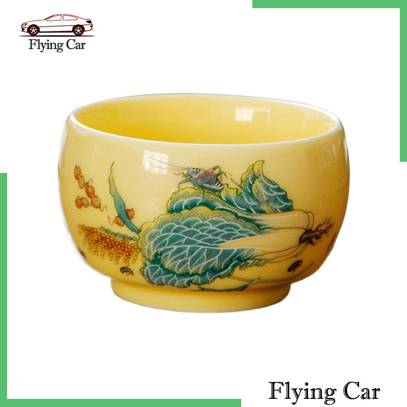 Cốc Uống Trà Bằng Sứ Handmade Phong Cách Trung Hoa Cho Gia Đình / Văn Phòng Lzdjfmy2