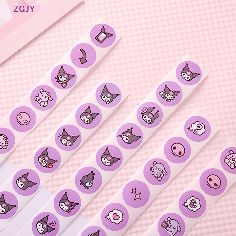 Set 500 Nhãn Dán Họa Tiết Kuromi Dễ Thương Dùng Trang Trí Đa Ứng Dụng Mới