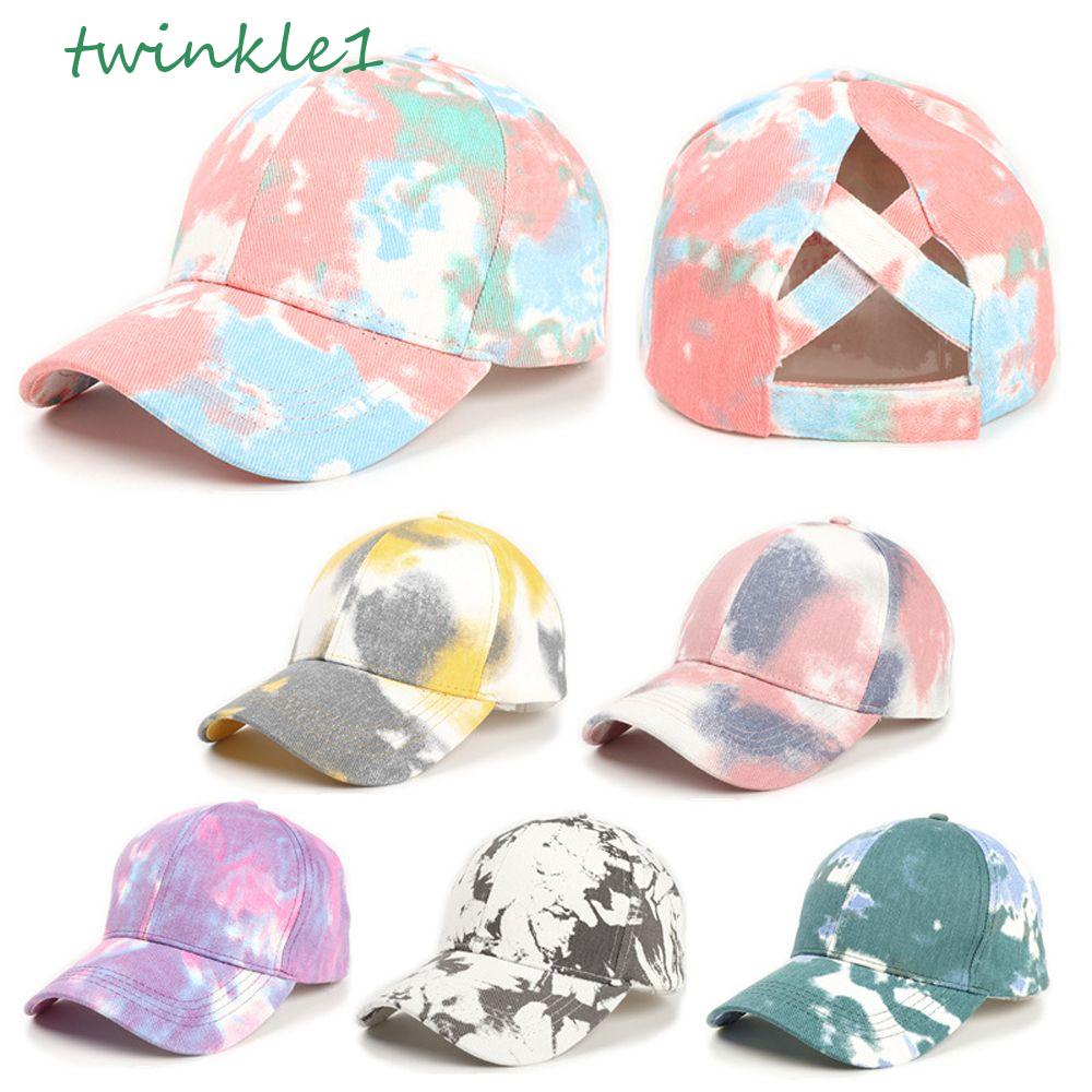 Mũ Lưỡi Trai Cotton Màu Loang Phối Lưới Thoáng Khí Thời Trang Mùa Hè