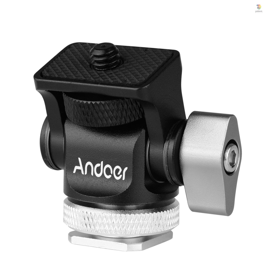 ANDOER Bộ Chuyển Đổi Gậy Ba Chân Mini Bằng Nhôm 1 / 4 Inch Có Ốc Vít Cho Camera