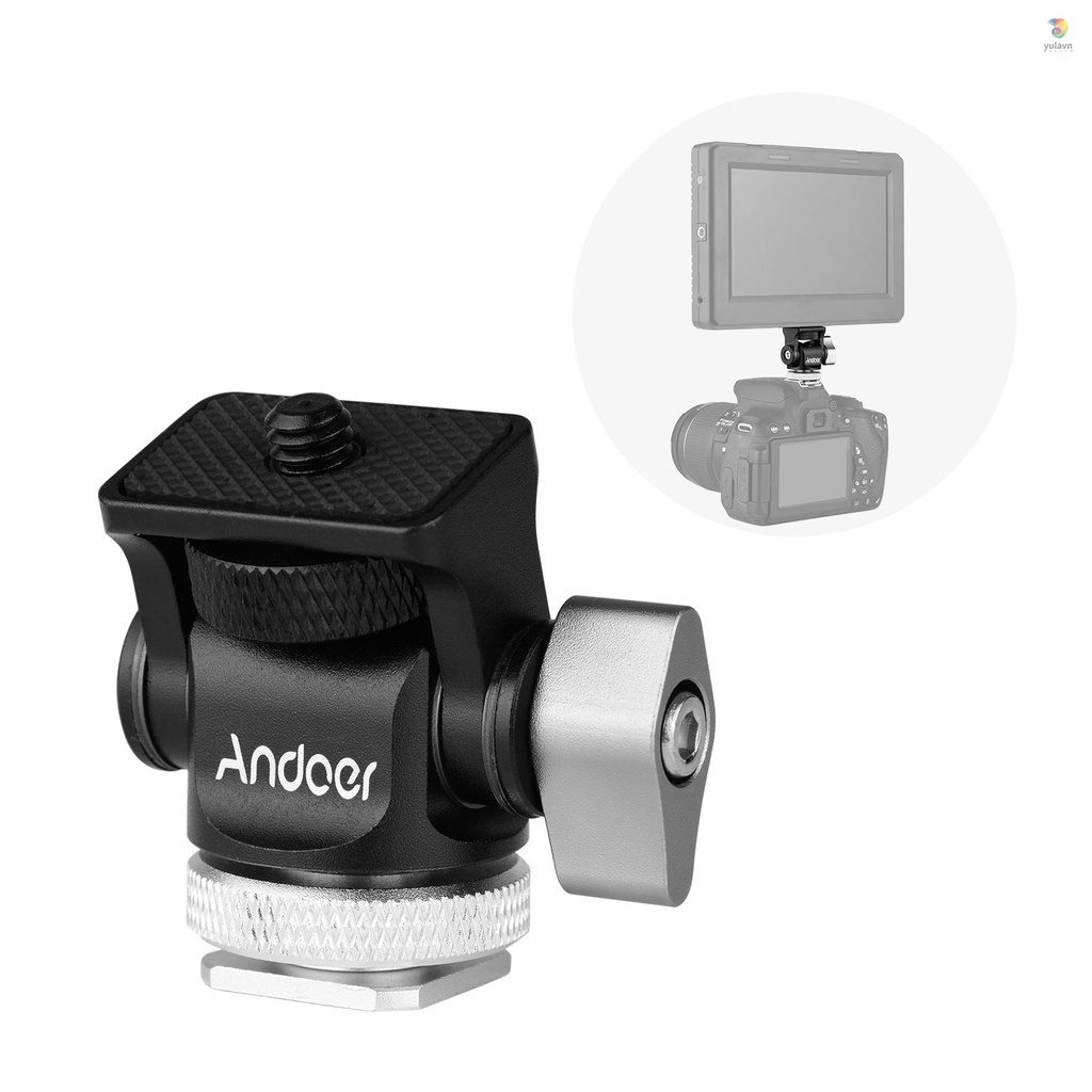 ANDOER Bộ Chuyển Đổi Gậy Ba Chân Mini Bằng Nhôm 1 / 4 Inch Có Ốc Vít Cho Camera