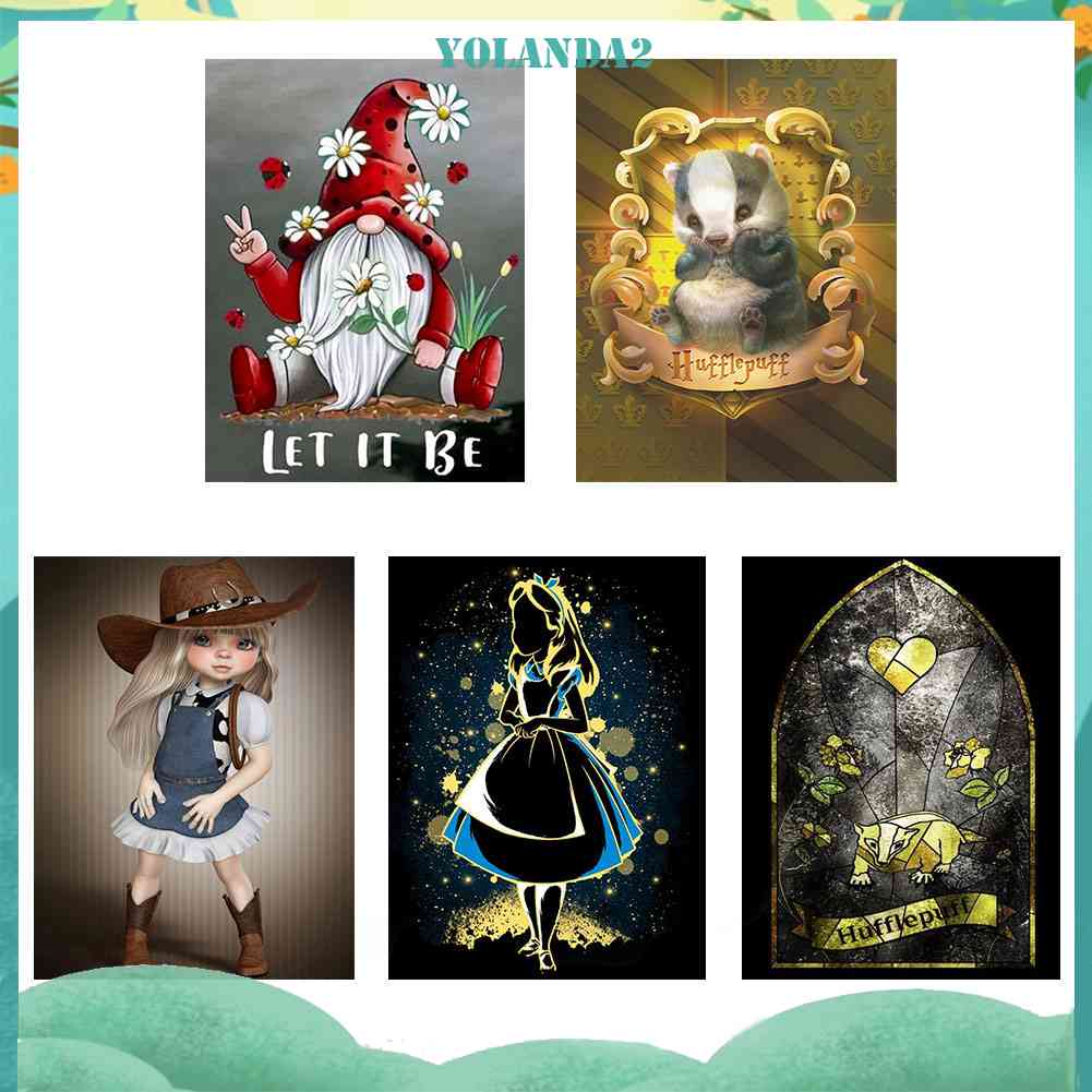 Bộ Tranh Đính Đá Họa Tiết Hoạt Hình Độc Đáo Diy Dùng Trang Trí Nhà Cửa