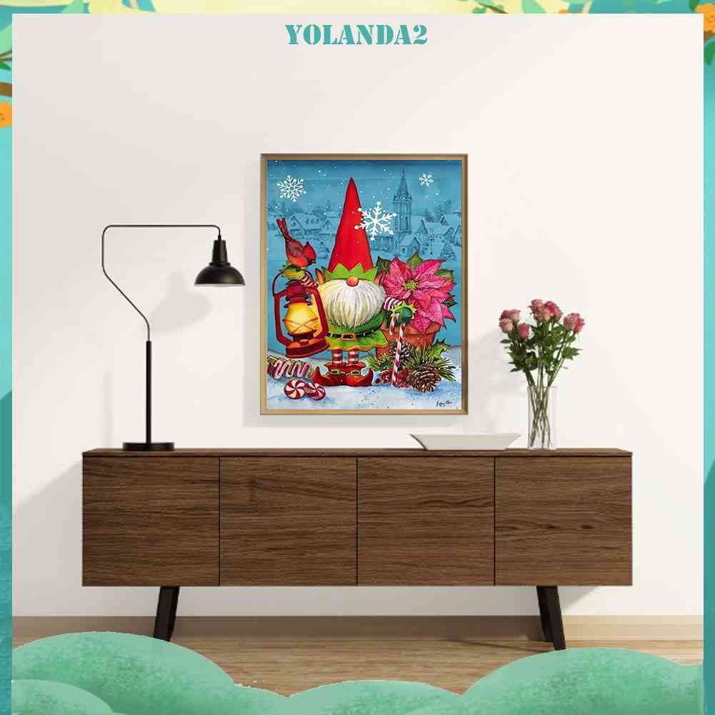 Bộ Tranh Đính Đá Họa Tiết Hoạt Hình Goblin Giáng Sinh Độc Đáo Trang Trí Nhà Cửa