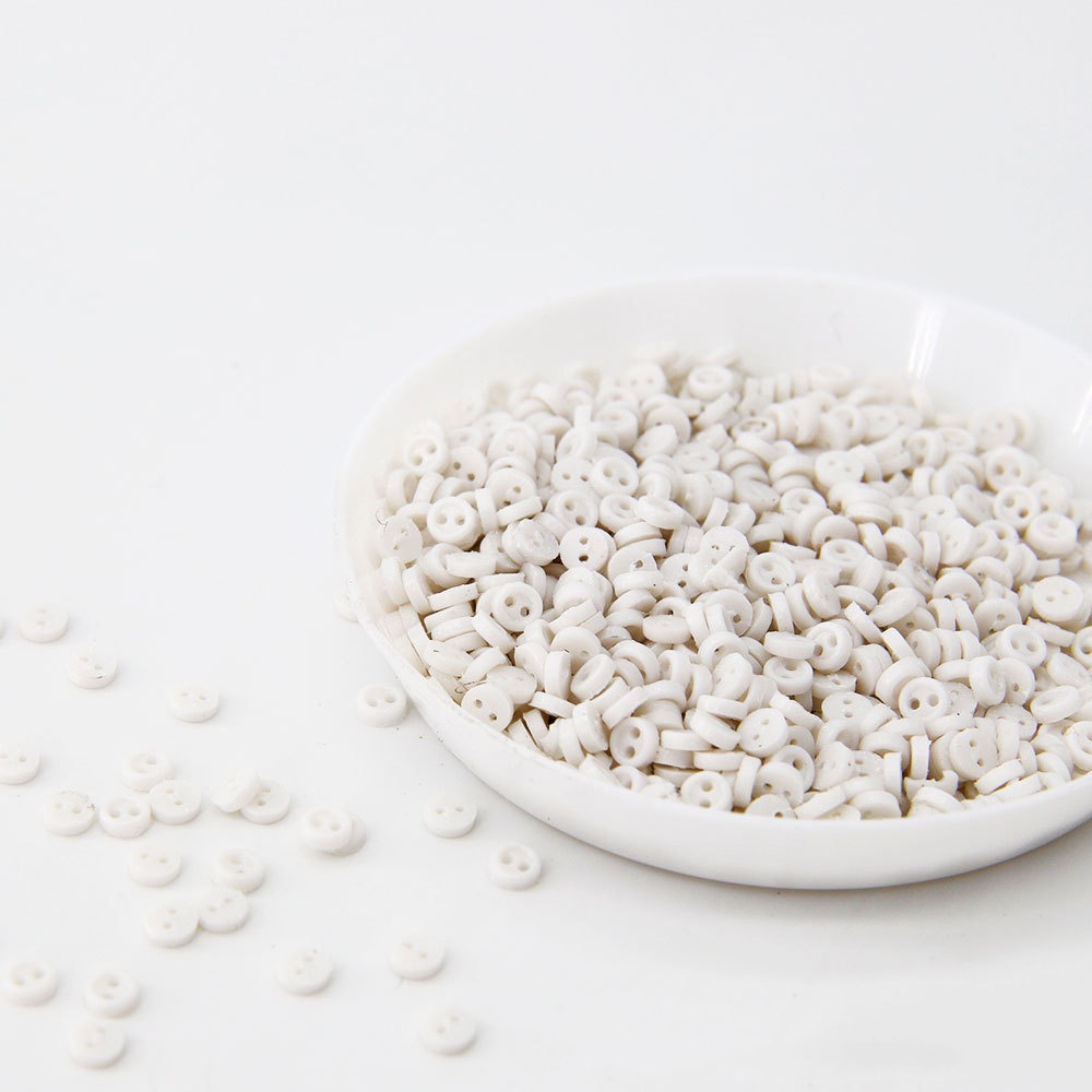 100 chiếc Mini Buttons Quần áo búp bê nhựa Nút tròn Quần áo hoạt hình thủ công may DIY Craft Needle Life