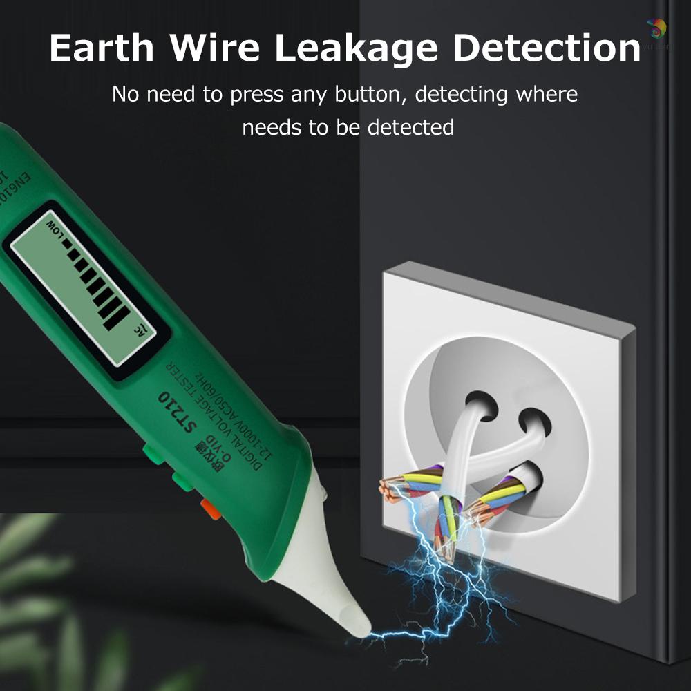 Bút Thử Điện Kỹ Thuật Số Không Tiếp Xúc AC 12V-1000V NCV Với Đèn Pin Tiện Dụng