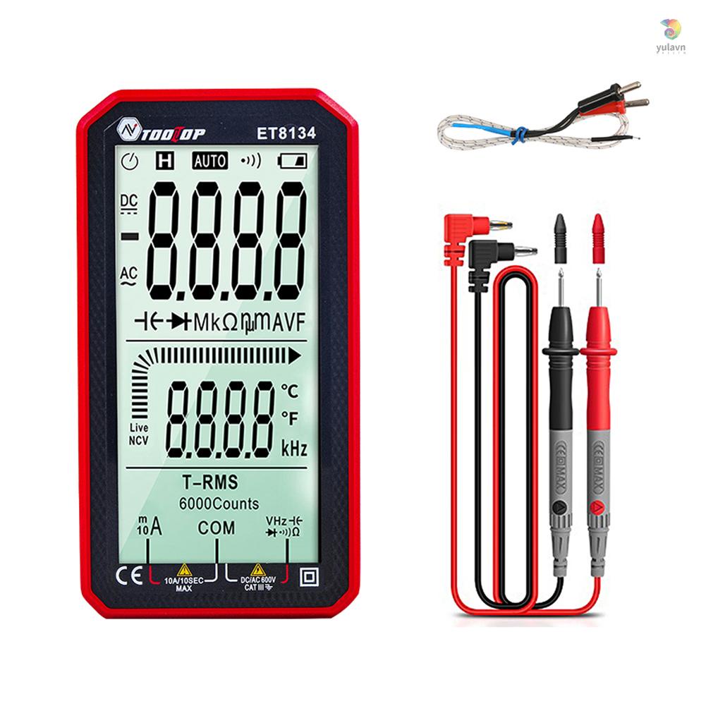 Đồng Hồ Đo Dòng Điện AC Đa Năng Màn Hình LCD 4.7 Inch TOOLTOP ET8134