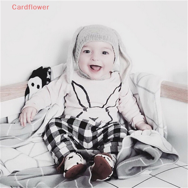 Mũ Len Tai Thỏ Dễ Thương Cho Bé 0-3 Tuổi