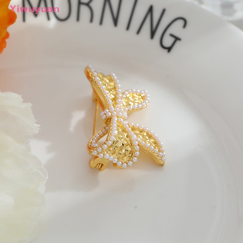 Ghim Cài Áo Hình Chiếc Lá Đính Ngọc Trai Nhân Tạo Phong Cách Baroque Mới