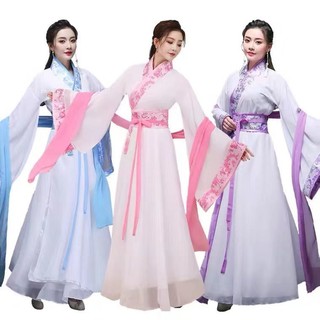 Bộ Hán Phục Hóa Trang Thần Tiên Tay Rộng Phong Cách Mới Cổ Điển Cho Nữ