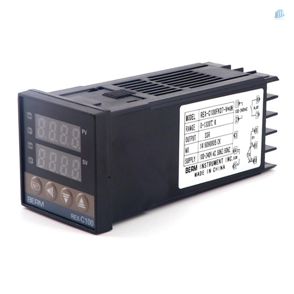 Bộ 3 Dây Cáp SSR + SSR-40 DA + M6 1M Điều Khiển Nhiệt Độ Thông Minhwatchinone REX-C100FK07-V * AN