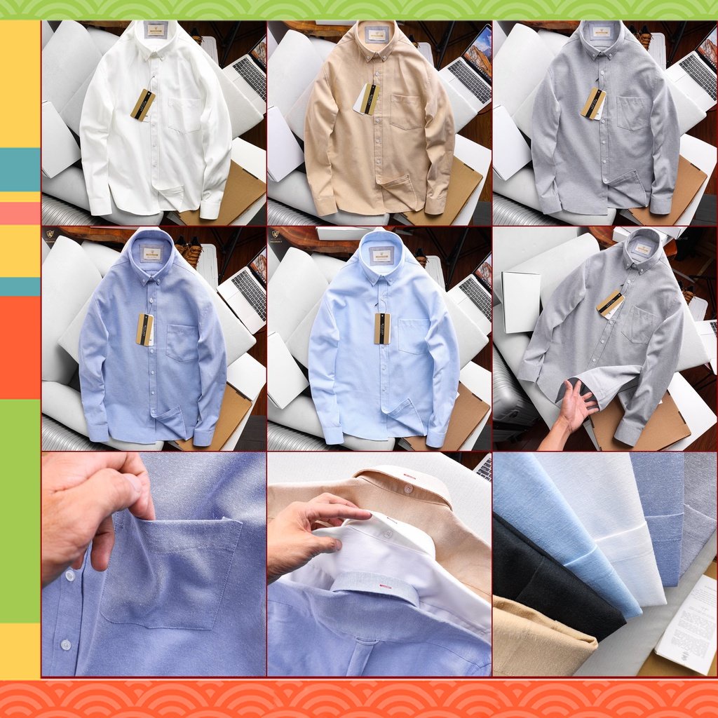 ẢNH SHOP CHỤP - Sơmi Musland OXFORD màu nam tính dáng slimfit cực đẹp chất oxford không quá dày mát mẻ cả ngày nhé - SMM