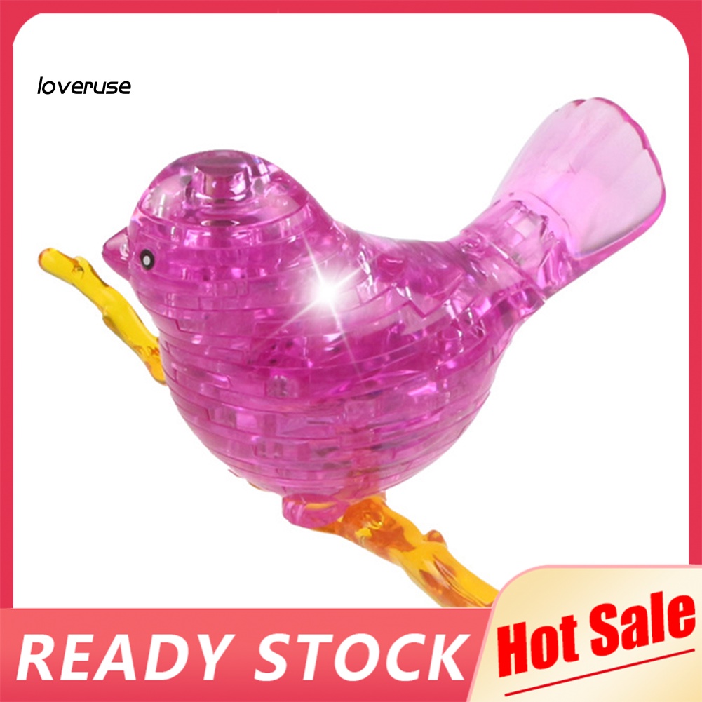 Đồ Chơi Lắp Ráp Mô Hình Chú Chim 3D Bằng Pha Lê Xinh Xắn Cho Bé