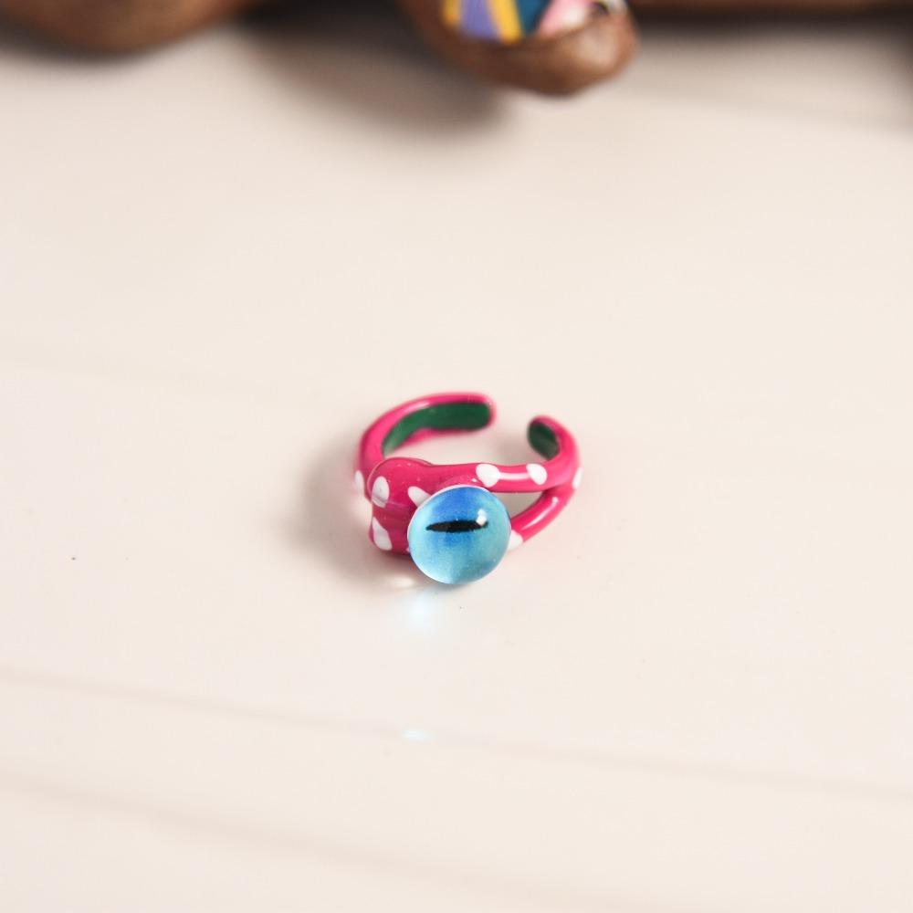 Nhẫn Hở Y2K Đính Đá Mắt Mèo Nhiều Màu Sắc Phong Cách Gothic Dễ Thương Cho Nữ