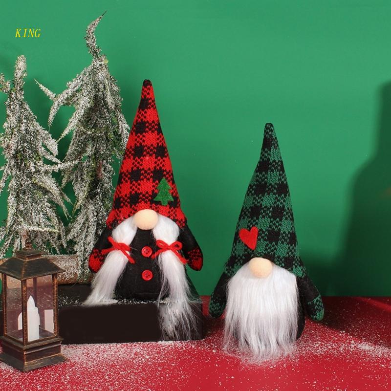 Búp Bê Hình Gnome Đội Nón Giáng Sinh Dễ Thương Làm Thủ Công Để Bàn Trang Trí Năm Mới Cho Nam Và Nữ