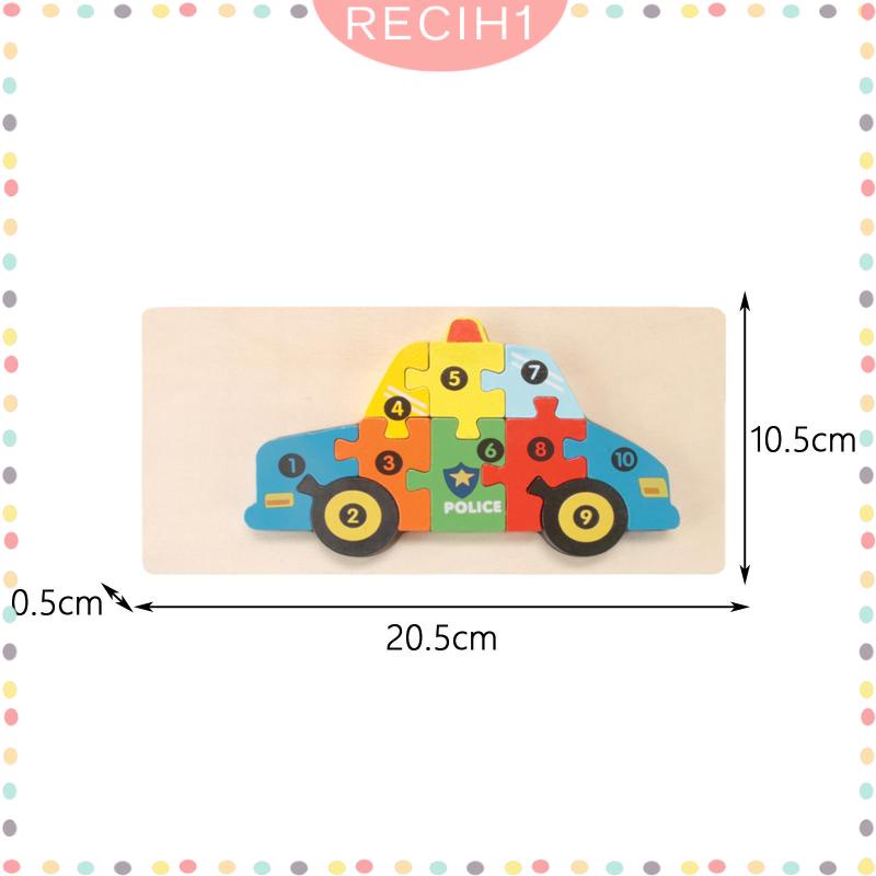 Bộ Đồ Chơi Xếp Hình Phương Tiện Giao Thông Montessori Dành Cho Trẻ Mẫu Giáo