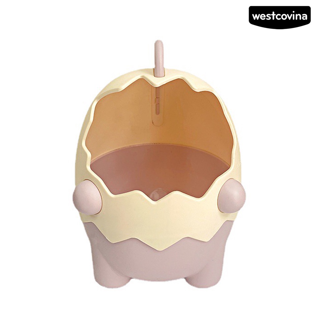 [COD]♪Hộp Đựng Bút / Cọ Trang Điểm Hình Khủng Long Hoạt Hình Dễ Thương Có Thể Tháo Rời