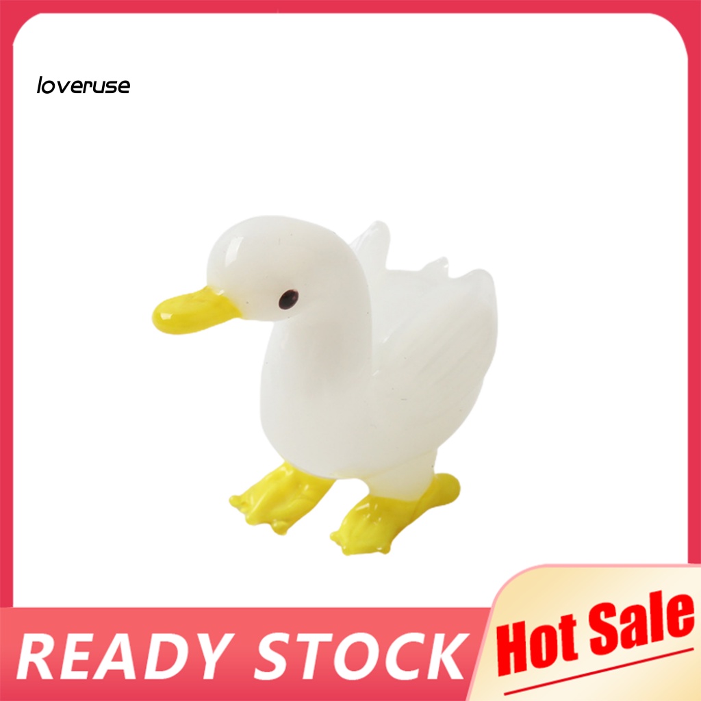 Mô Hình Ngỗng Bằng Kính Thủ Công Mini Sáng Tạo Trang Trí Nhà Cửa