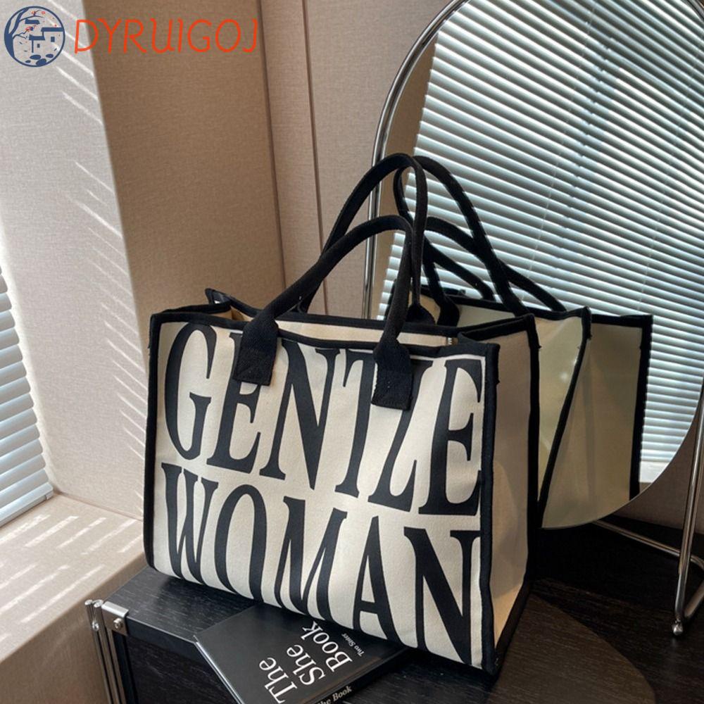 Gentlewoman Túi Tote Đeo Vai In Chữ Trọng Lượng Nhẹ Thời Trang Cho Nữ