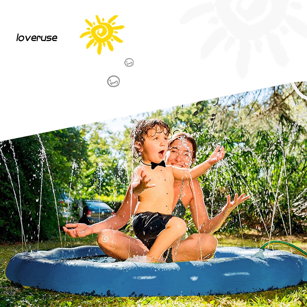 Thảm Phun Nước Bơm Hơi Họa Tiết Động Vật / Chữ Cái Kích Thước 170cm Cho Trẻ Em