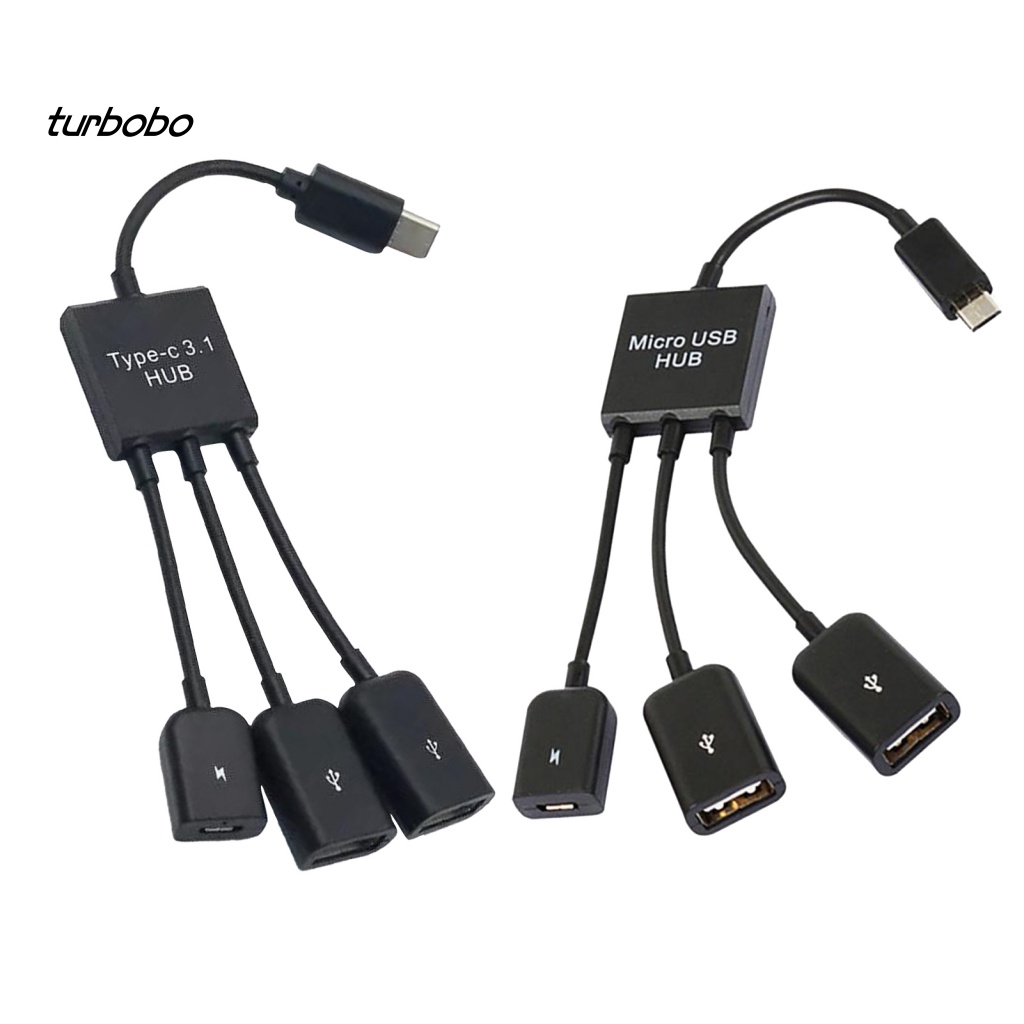 Bộ Chuyển Đổi USB OTG 3 Trong 1 Gọn Nhẹ 3 Trong 1 Cho Xe Hơi