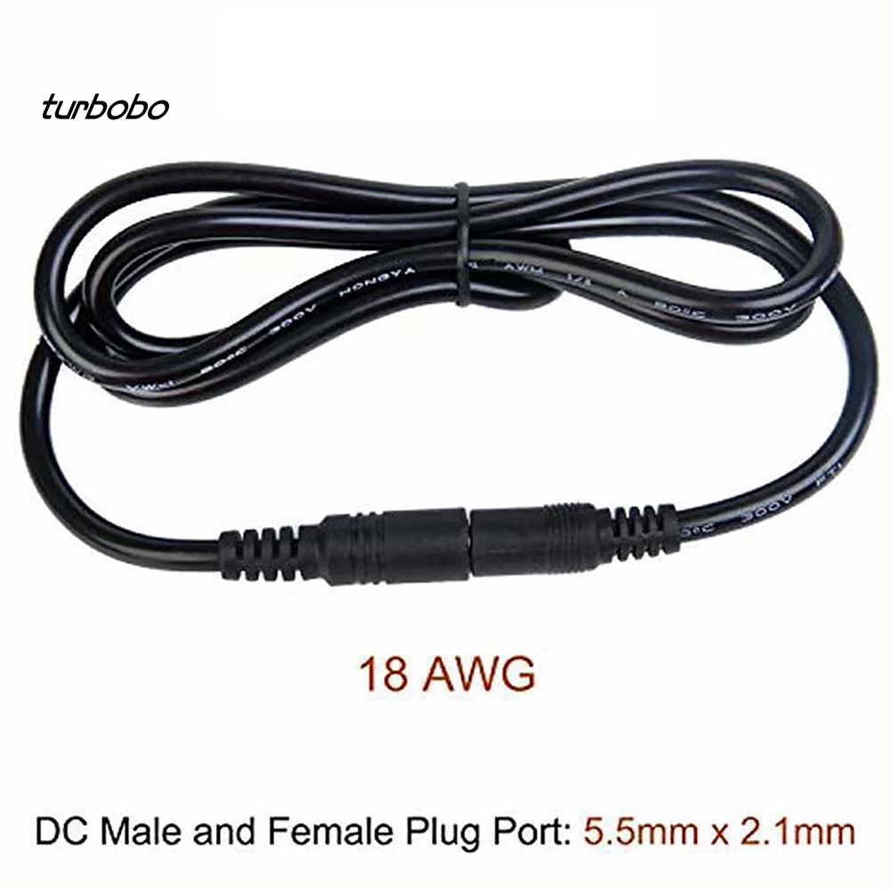 Dây Cáp Nối Dài Nguồn Điện 2.1x5.5mm Male Sang Female 12V DC Dành Cho CCTV