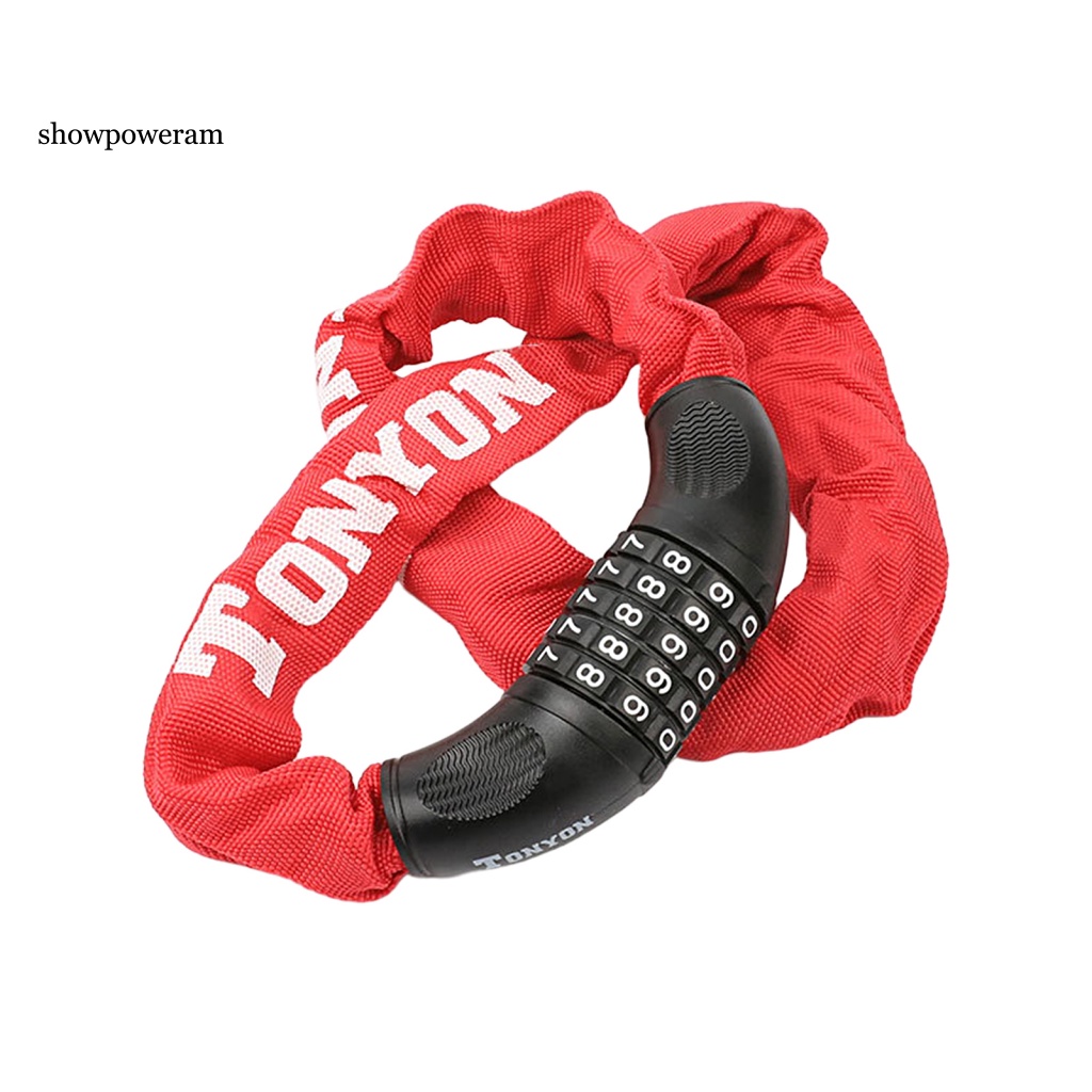 Khóa Xích Xe Đạp Kết Cấu Dày Dặn Chống Ăn Mòn Thiết Kế Năm Chữ Số Tiện Dụng