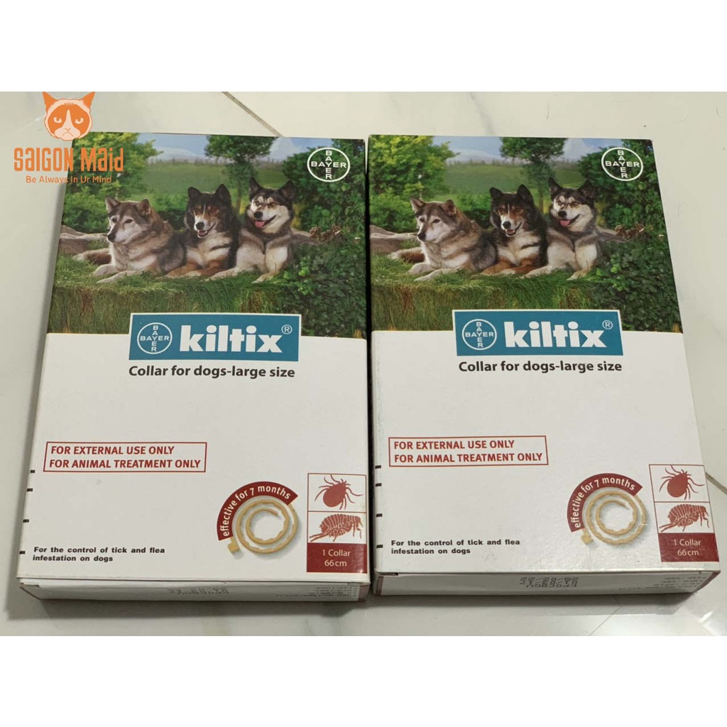 Vòng đeo cổ diệt ve rận cho chó Kiltix ( size large) đến từ Đức