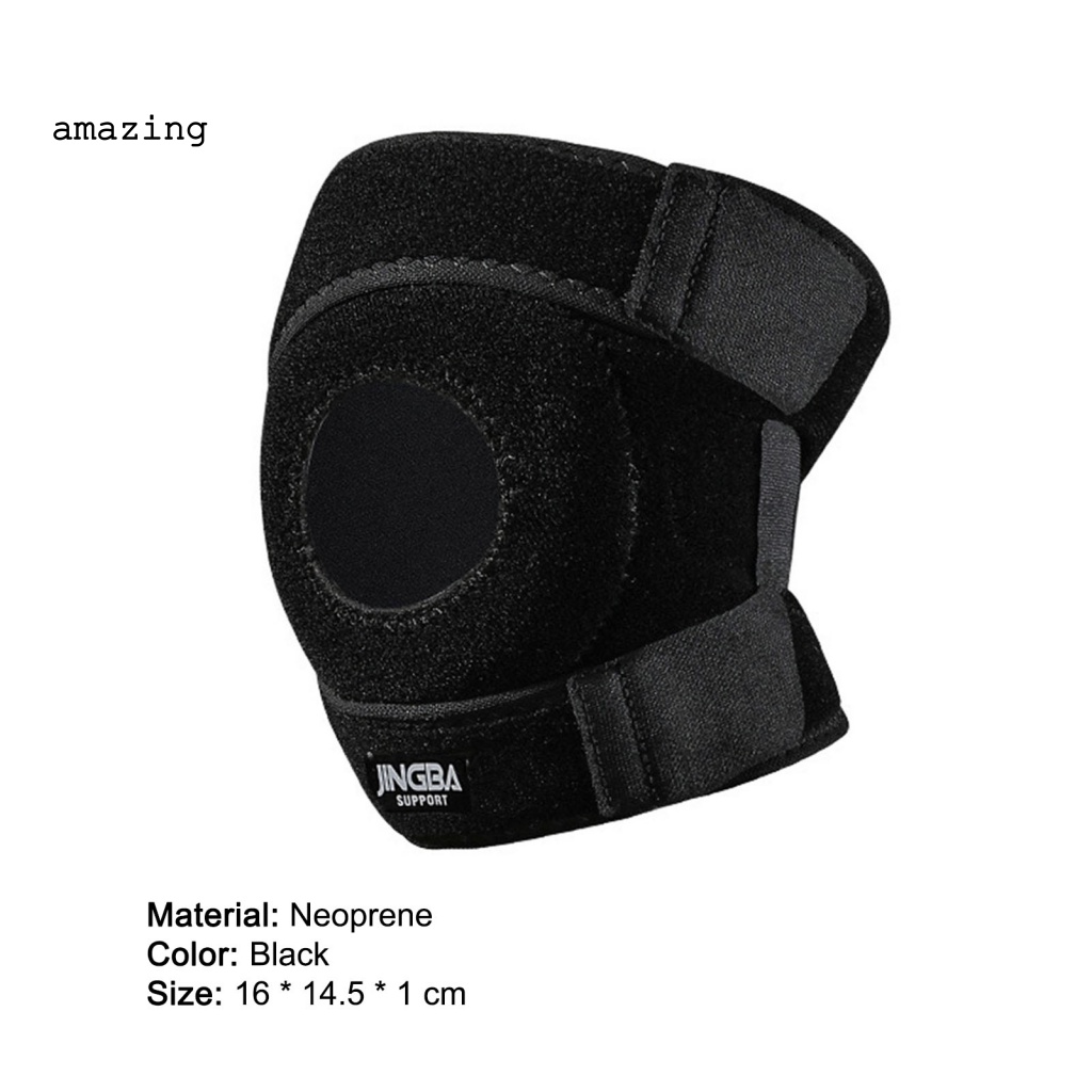 1 Đai Quấn Bảo Vệ Đầu Gối Gọn Nhẹ Màu Đen Tự Điều Chỉnh Siêu Bền Hỗ Trợ Luyện Tập Thể Hình