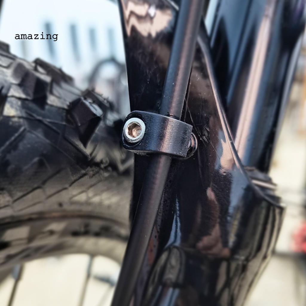 Set 10 Kẹp Cố Định Dây Cáp Xe Đạp Hình Chữ C Bằng Nhựa Chống Mài Mòn