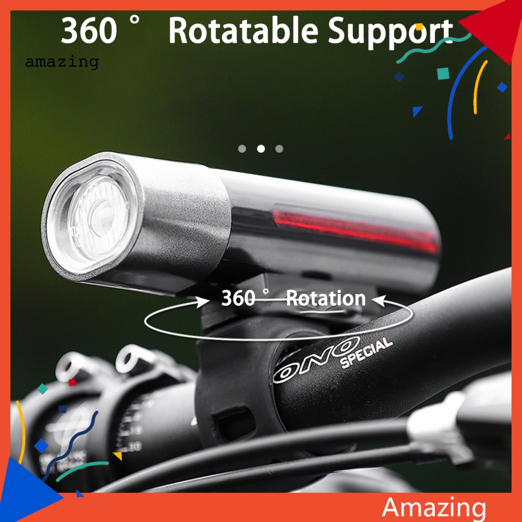 1 Bộ Đèn Pha LED Chống Thấm Nước Dễ Lắp Đặt Dành Cho Xe Đạp