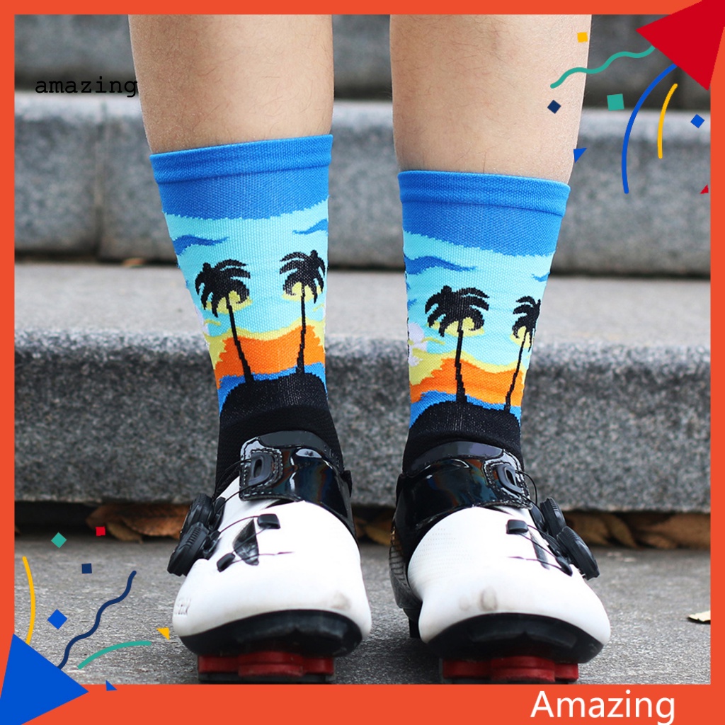 1 Đôi Vớ Đi Xe Đạp Đa Năng Thiết Kế Jacquard