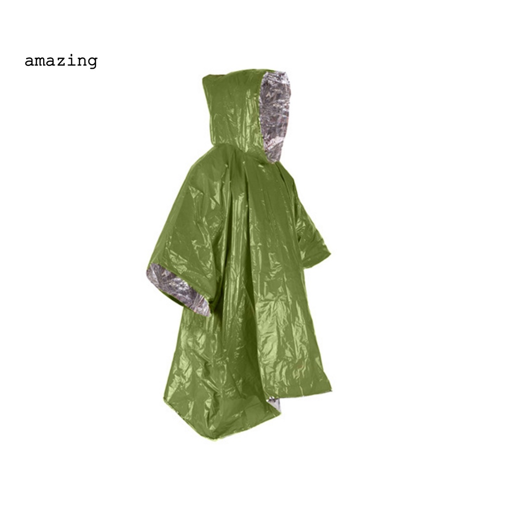 Chăn Poncho Khẩn Cấp Bằng Màng Nhôm Phản Quang Cho Hoạt Động Ngoài Trời
