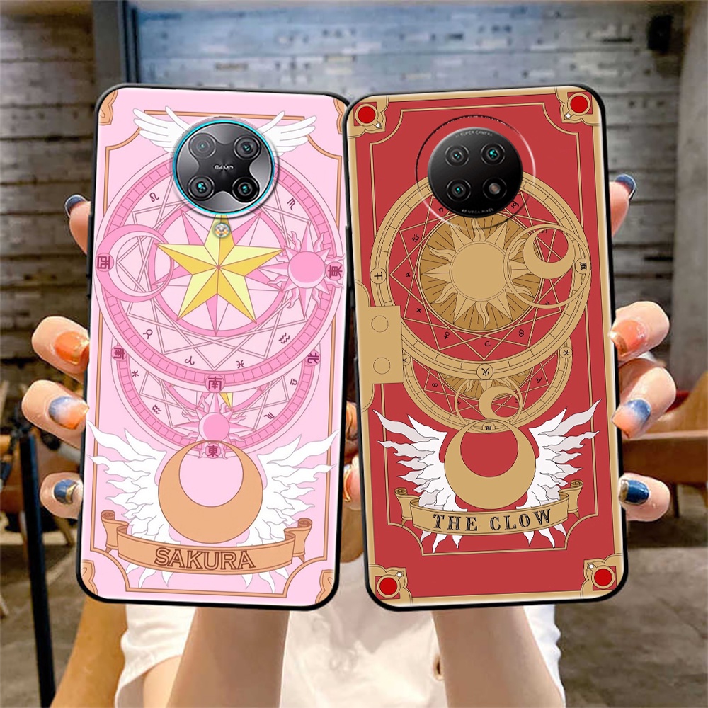 Ôp Điện Thoại Silicon Dẻo Họa Tiết Thủ Lĩnh Thẻ Bài sakura Cho xiaomi redmi note 10 10t 10s pro 10 pro max 11t 11s 11 4g 5g Ốp