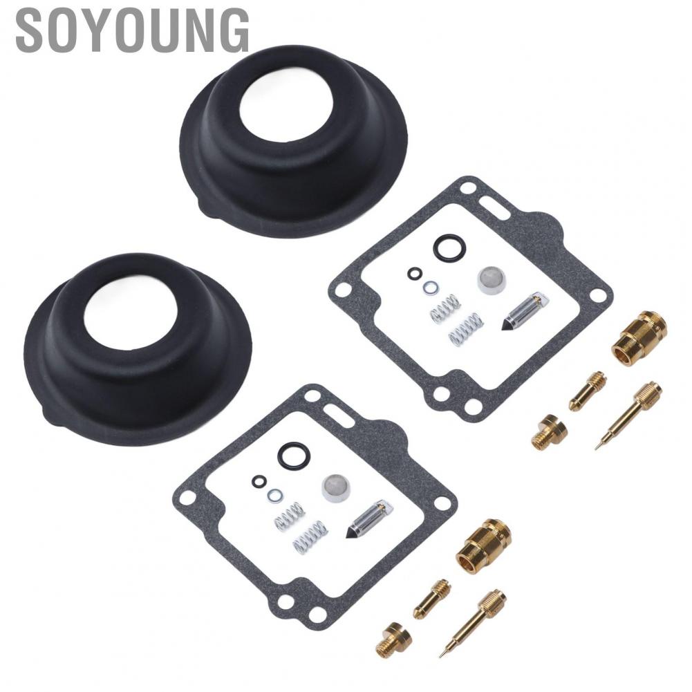 Soyoung Carb Overhaul Set  18 2596 Wearproof 26 Pieces Carburetor  Kit Long Service Life  for XV1100 VIRAGO 1988-1999