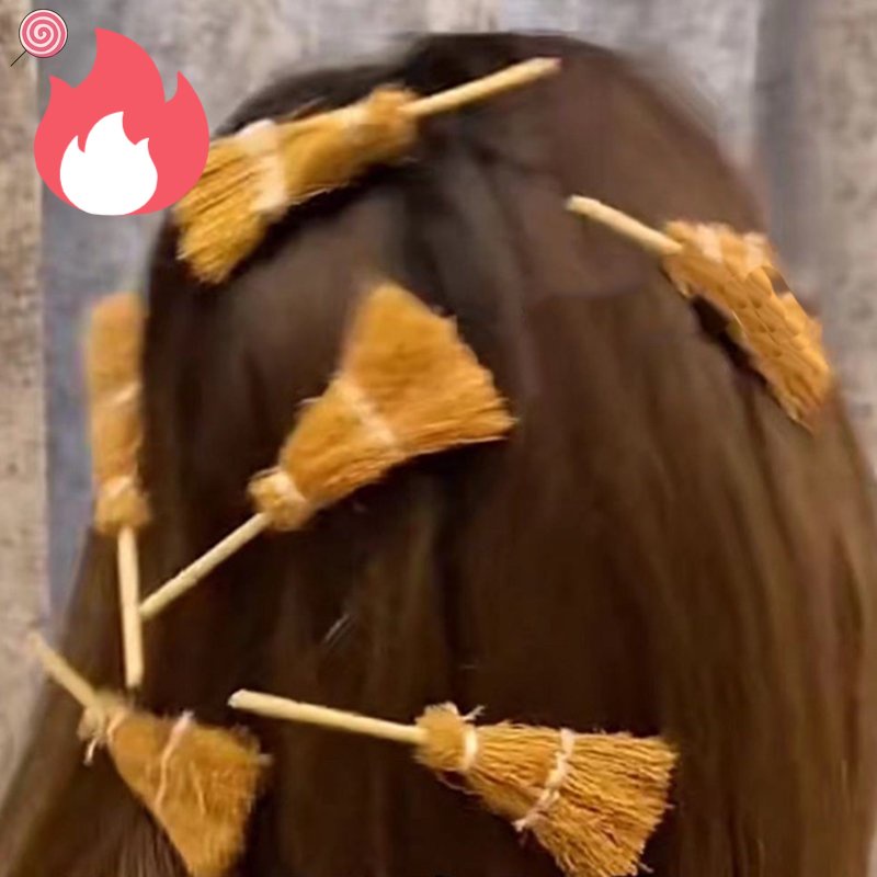 Kẹp Tóc Hình Phù Thủy Vui Nhộn Cho Búp Bê