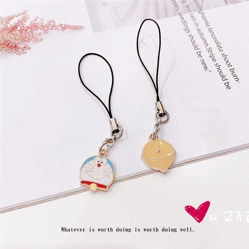 Móc Khóa Điện Thoại Hình Mèo Hoạt Hình Đáng Yêu